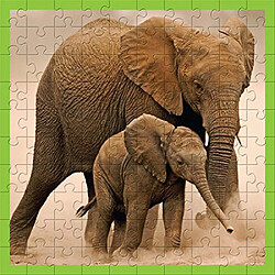 Puzzle 100 pièces Bébé Elephant WWF