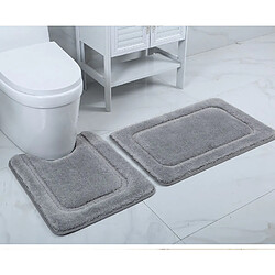 LUUCOZK Tapis de bain antidérapants absorbants à séchage rapide, tapis de décoration de salle de bain-jaune citron-60x110cm pas cher