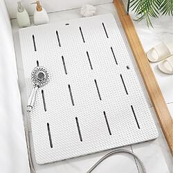 LUUCOZK Tapis de bain antidérapants absorbants à séchage rapide, tapis de décoration de salle de bain-beige-85 x 60 cm 