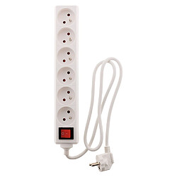 Avis Bloc 6 prises 16A 2P+T avec interrupteur Blanc - Zenitech