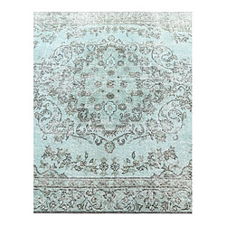 Vidal Tapis de laine 262x152 turquoise Ultra Vintage pas cher