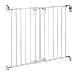 Safety 1st Barrière de sécurité en métal blanc à fixer au mur, largeur 62 à 102 cm, 6-24 mois 