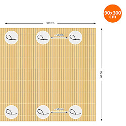 Acheter Ecd Germany Canisse bambou PVC 90x600cm clôture brise-vue pour balcon terrasse jardin