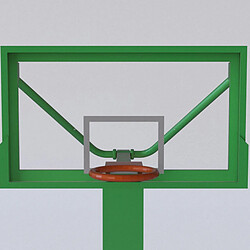 Acheter Modèle De Cerceau De Basket-ball En Plastique 1/32 Pour Figurines D'action Accessoires De Scène Vert