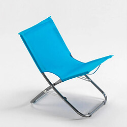 Acheter Beach And Garden Design Chaise de plage transat pliante fauteuil piscine acier Rodeo, Couleur: Bleu