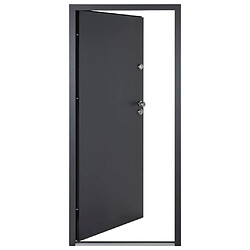 Acheter vidaXL Porte d'entrée anthracite 90x200 cm aluminium