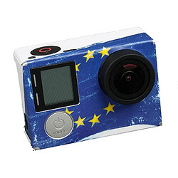 Wewoo Sticker pour GoPro Hero4 Autocollant de modèle de drapeau de EU 