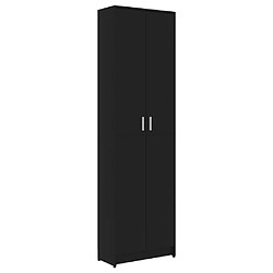 vidaXL Garde-robe de couloir Noir 55x25x189 cm Bois d'ingénierie