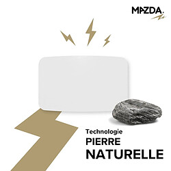 Radiateur 1500W - Pierre naturelle - Inertie sèche - Thermostat programmable - Façade incurvée - Curvado-Mazda