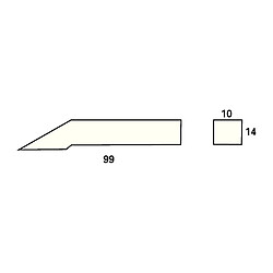 PROMAT Pointe à tracer pour plage de mesure 500 mm carbure adapté à trusquin