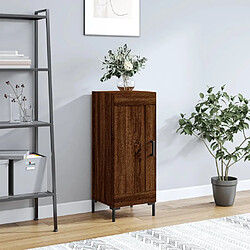 Maison Chic Buffet,Meuble de Rangement,commode pour salon,Cuisine Chêne marron 34,5x34x90 cm Bois d'ingénierie -MN98489