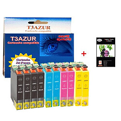 T3Azur 10 cartouches d'encre compatibles 29XL pour Epson Expression Home XP-355 +10f PPA6 