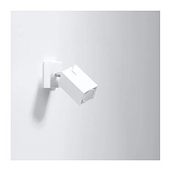 Luminaire Center Applique murale MERIDA acier blanc 1 ampoule