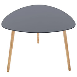 Avis Atmosphera, Createur D'Interieur Lot de 3 tables à café Mileo Anthracite/Gris/Jaune - Atmosphera