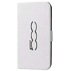 Atma FIAT 500 Etui folio pour Samsung Galaxy S4 I9500 - Blanc