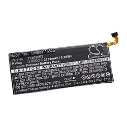 vhbw Li-Polymère batterie 2200mAh (3.8V) pour téléphone portable mobil smartphone Alcatel One Touch OT-6055U, OT-6055Y 