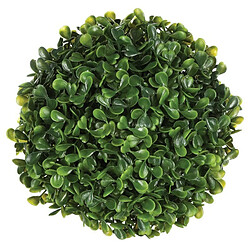 Plante Artificielle Boule de Buis 16cm Vert