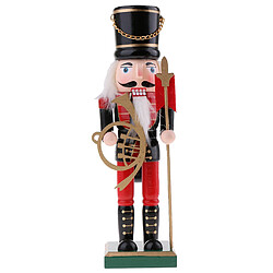 25cm figurine casse-noisette en bois ornements de noel décorateur solider avec lance