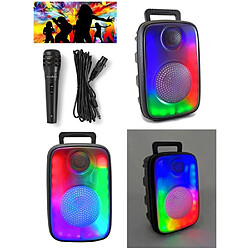 ENCEINTE SONO PORTABLE PARTY BLUETOOTH 150W MOBILE USB TWS LED RGB MSD RADIO FM + MICROPHONE DYNAMIQUE 