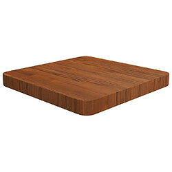 vidaXL Dessus de table carré Marron foncé 40x40x4 cm Bois chêne traité