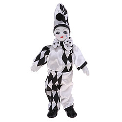 25cm Sourire Poupée De Clown Debout En Porcelaine Avec Des Larmes Décor À La Maison Enfants Cadeaux poupée de clown debout