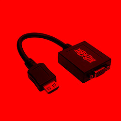 Tripp Lite P131-06N video cable adapter Tripp Lite P131-06N câble vidéo et adaptateur 0,15 m HDMI HD15, 3.5mm Noir