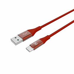 Câble Micro USB Celly USBTYPECCOLORRD Rouge 1 m 