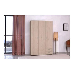 But Armoire DAILY 3 portes 2 tiroirs Imitation chêne