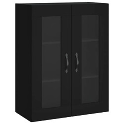 vidaXL Armoire murale noir 69,5x34x90 cm bois d'ingénierie