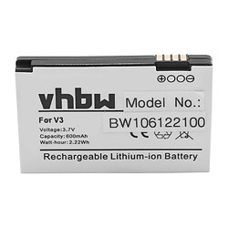 vhbw Batterie remplacement pour Motorola SNN5696C pour smartphone (600mAh, 3,7V, Li-ion) 