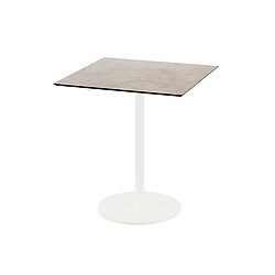 Materiel Chr Pro Urban table de bistrot avec piètement blanc + plateau HPL 70x70 cm - Veba