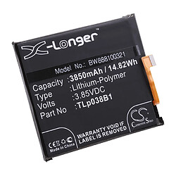 vhbw Li-Polymère batterie 3850mAh (3.85V) pour téléphone portable mobil smartphone Alcatel One Touch OT-5090Y