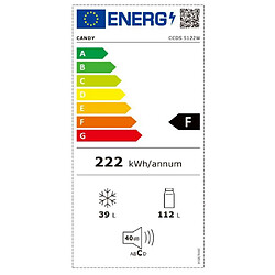 Acheter Réfrigérateur 2 portes 50cm 152l - ccds5122w - CANDY