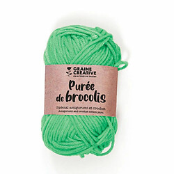 Graines Creatives Fil de coton spécial crochet et amigurumi 55 m - vert pomme