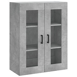 Maison Chic Armoire murale,Meuble de Rangement pour salon,cuisine gris béton 69,5x34x90 cm -MN78793