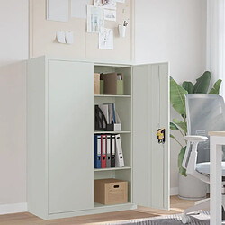 vidaXL Armoire de bureau 90x40x140 cm Acier Gris 