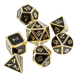 Dice 7pcs Dés Multi-faces en Alliage De Zinc