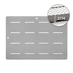 Acheter LUUCOZK Tapis de bain antidérapants absorbants à séchage rapide pour salle de bain - Gris-85 x 60 cm