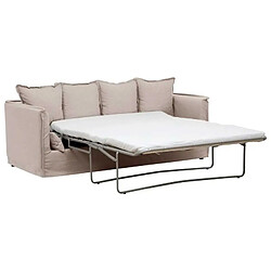 Atmosphera, Createur D'Interieur Canapé convertible Odilon 3 places beige - ATMOSPHERA