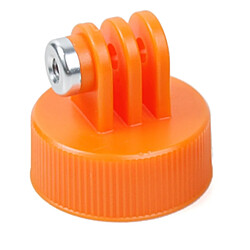 Wewoo Support Holder Orange pour GOPRO HERO4 Session / 4/3 + / 3/2/1, diamètre intérieur: 28.5mm en plastique de de trépied de dessus de bouteille en de dessus