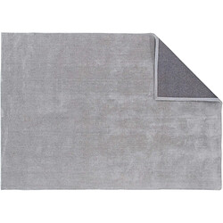 Avis Venture Home Tapis en coton et polyester effet viscose argent Undra 350 x 250 cm.