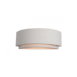 Luminaire Center Applique Ceramic, blanc, 32 cm Coloris : Blanc Matèriau : PlâtreHauteur en Cm : 12.5Largeur en Cm : 32Profondeur en Cm : 10Nombre d'ampoules : 1Type d'ampoules : E27Puissance : 100WAm