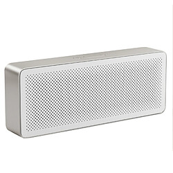 Wewoo Enceinte Bluetooth d'intérieur blanc Haut-parleur stéréo portatif carré, appui mains-libres et ampère AUX IN