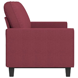 Avis vidaXL Canapé à 3 places Rouge bordeaux 180 cm Tissu