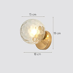 Universal Nordique LED Mur Lune Fer Décoration Moderne Escalier LED Maison Chevet Mur en verre Appliques en bois Mulalay E27 (F) 