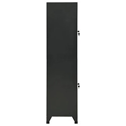 Avis vidaXL Armoire à casiers Anthracite 38x45x180 cm Acier