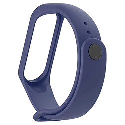 Avis Wewoo 2 en 1 Bracelet Montre Caoutchouc En Silicone Poignet Remplacement avec Film D'écran TPU pour Xiaomi Mi Band 3 Bleu Marine