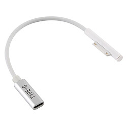 Wewoo Interfaces Pro 6/5 vers USB-C / Type-C Câble de chargeur de l'adaptateur secteur blanc