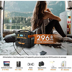 Acheter Station d'alimentation portable NOVOO Q300 avec une sortie CA de 300W et une capacité de batterie de 296Wh