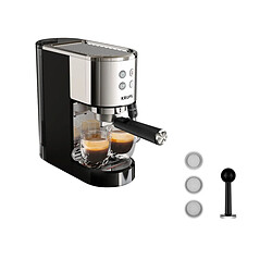 Machine à expresso 15 bars inox/noir - XP444C10 - KRUPS